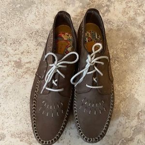 Hush Puppies Chocolate Brown Moccasins 9